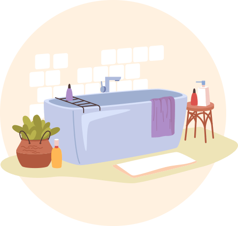 水回りのお掃除 イラスト